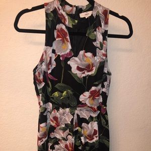 Floral romper maxi dress